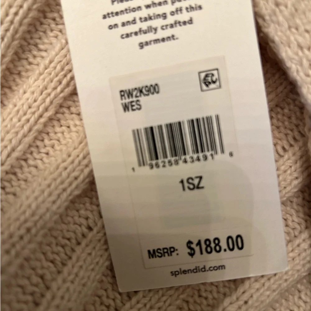 MARKDOWN on Splendid Collection 100% Cotton Open Front Cardigan - Picture 5 of 10